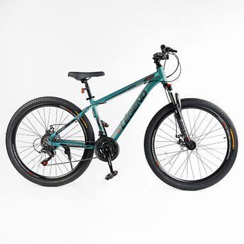 Велосипед Спортивний Corso &laquo;LEGEND&raquo; 27,5" дюймів LG-27963 (1) рама алюмінієва 15,5``, обладнання Shimano 21 швидкість, зібран на 75% 27963 фото
