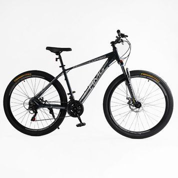 Велосипед Спортивний Corso &laquo;AMG&raquo; 29" дюйм MG-29659 (1)Темно-Сірий глянець+Серебро,рама алюмінієва 19``, обладнання Shimano 21 швидкість, зібран на 75% 29659 фото