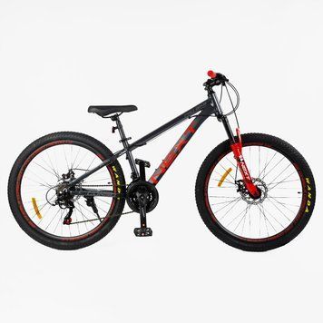 Велосипед Спортивний Corso &laquo;Next&raquo; 26" дюймів NX-26014 (1) рама алюмінієва 13&rsquo;&rsquo;, перемикачі Shimano, 21 швидкість, зібран на 75% 26014 фото