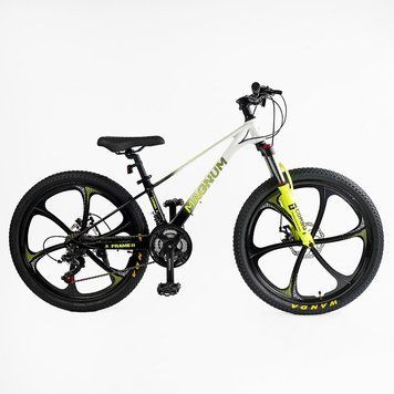 Велоcипед Спортивний Corso &laquo;MAGNUM&raquo; 24" дюймів MN-24637 (1) рама магнієва 11&rsquo;&rsquo;, обладнання Shimano 21 швидкість, зібран на 75% 24637 фото
