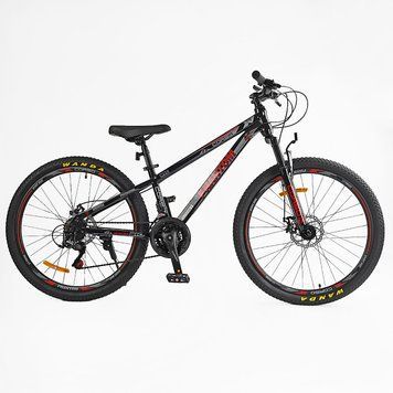 Велосипед Спортивний Corso 26" дюймів &laquo;PHANTOM&raquo; PH-26008 (1) рама сталева 13&rsquo;&rsquo;, обладнання SunRun 21 швидкість, зібран на 75% 26008 фото