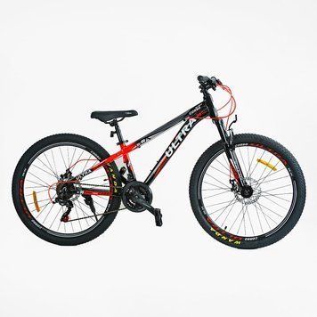 Велосипед Спортивний Corso &laquo;ULTRA&raquo; 26" дюймів UL-26326 (1) рама алюмінієва 13&rsquo;&rsquo;, обладнання Shimano 21 швидкість, зібран на 75% 26326 фото