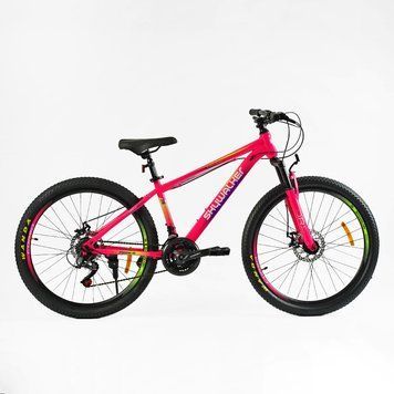 Велосипед Спортивний Corso &laquo;Skywalker&raquo; 26" дюймів SW-26615 (1) рама сталева 15&rsquo;&rsquo;, перемикачі SunRun, 21 швидкість, зібран на 75% 26615 фото