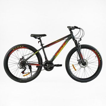 Велосипед Спортивний Corso &laquo;Skywalker&raquo; 26" дюймів SW-26333 (1) рама сталева 15&rsquo;&rsquo;, перемикачі SunRun, 21 швидкість, зібран на 75% 26333 фото