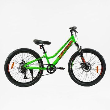 Велосипед Спортивний Corso &laquo;OPTIMA&raquo; 24" дюйми TM-24355 (1) рама алюмінієва 11``, обладнання Shimano RevoShift 7 швидкістей, зібран на 75% 24355 фото