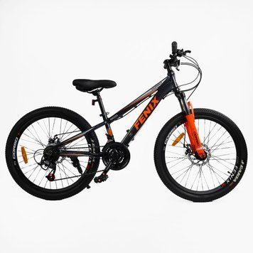 Велосипед Спортивний Corso 24" дюйми &laquo;FENIX&raquo; FX-24761 (1) рама алюмінієва 11&rsquo;&rsquo;, обладнання Saiguan 21 швидкість, зібран на 75% 24761 фото