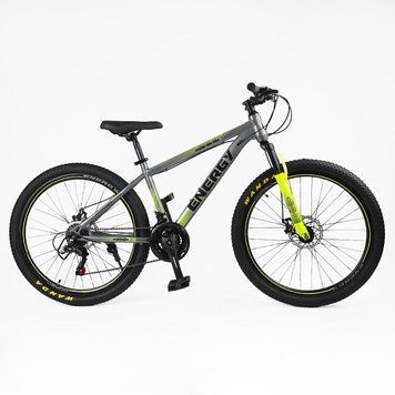 Велосипед Спортивний Corso 26" дюймів &laquo;ENERGY&raquo; EN-26112 (1) рама сталева 15&rsquo;&rsquo;, обладнання Shimano 21 швидкість, зібран на 75% 26112 фото