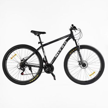 Велоcипед Спортивний Corso &laquo;NITRO&raquo; 29" дюймів NT-29605 (1) ЧОРНО-СІРИЙ, рама сталева 19", обладнання SunRun швидкість 21, зібран на 75% 29605 фото